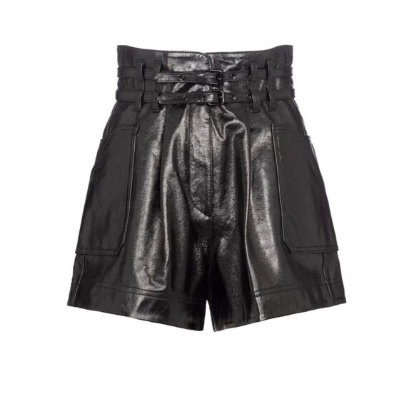 Philosophy di Lorenzo Serafini Leather Shorts - Picture 1 of 12